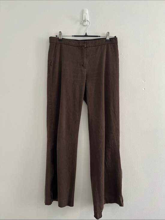 MaxMara Pants - MaxMara Brown Wide-Leg Trousers